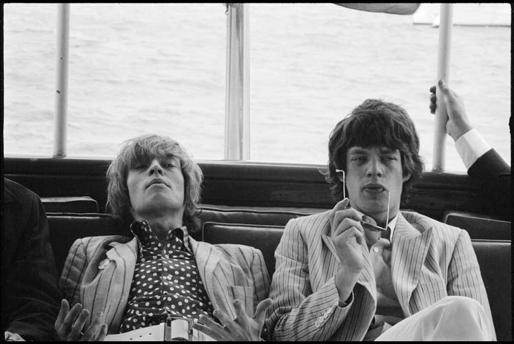 Brian Jones und Mick Jagger New York  1966 Paul McCartney Linda McCartney
