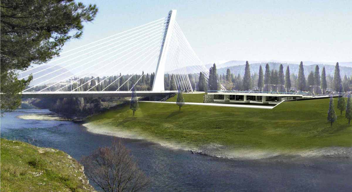 Most Milenijum Podgorica c Rendering Fuegenschuh