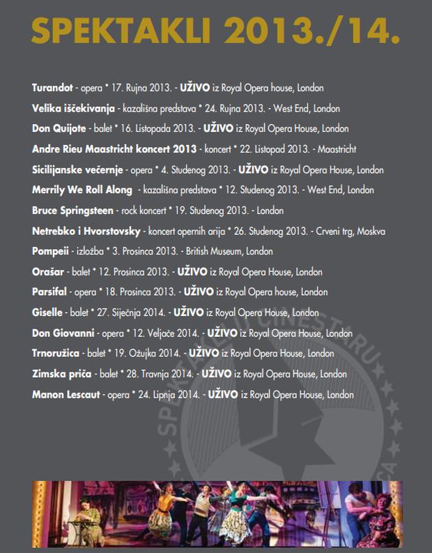 Spektakli u Cinestaru