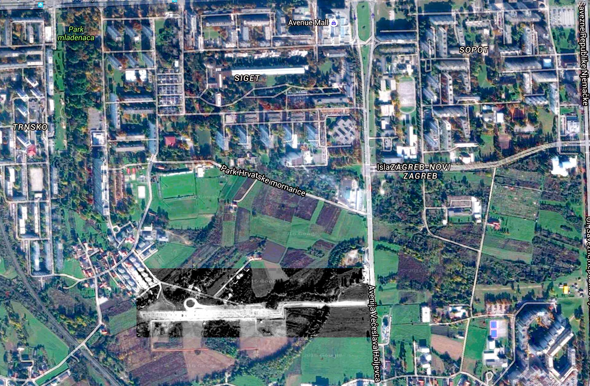 Cesta pripadanja Google mapa