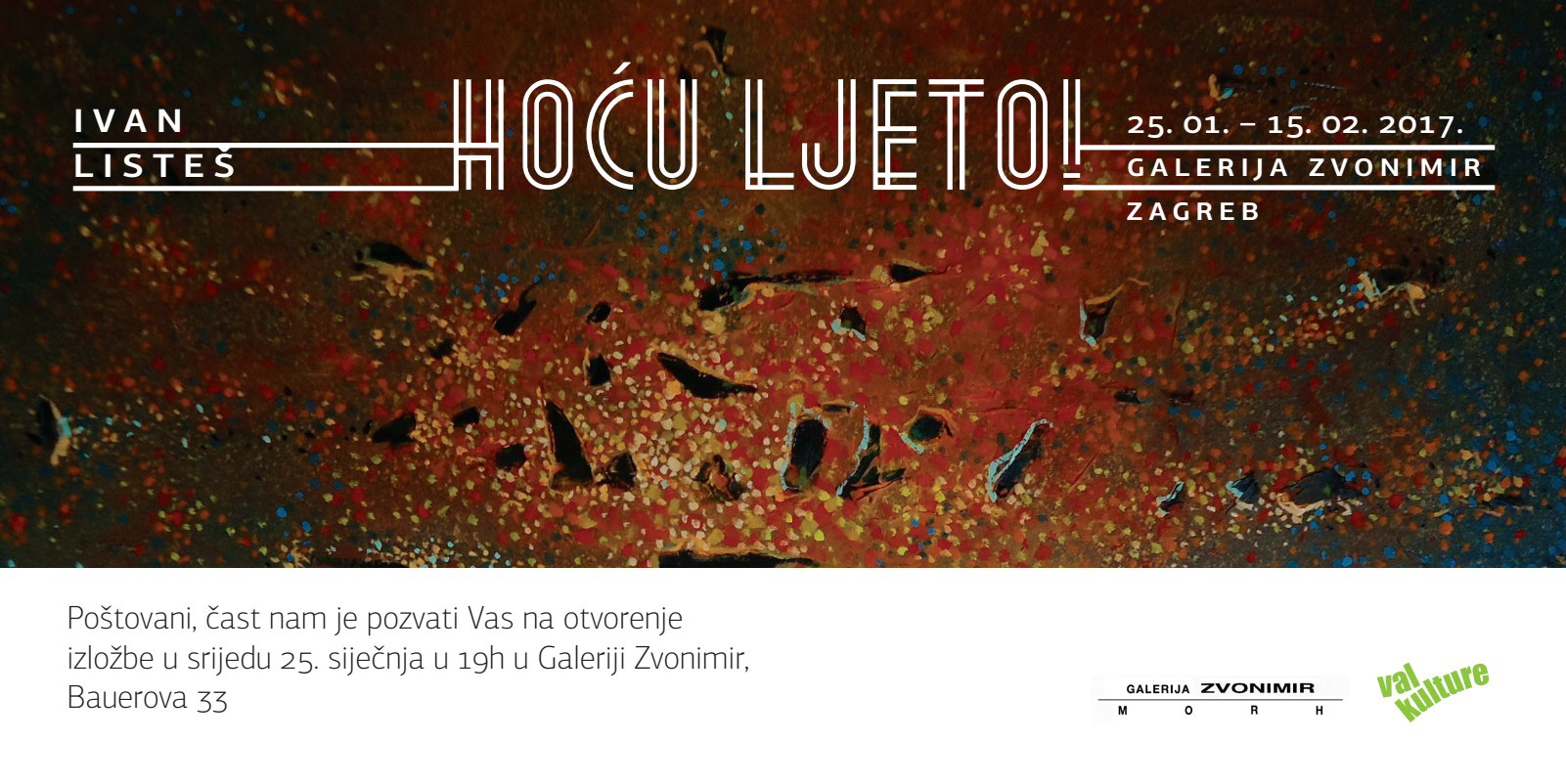 Ivan Listeš Hoću ljeto pozivnica