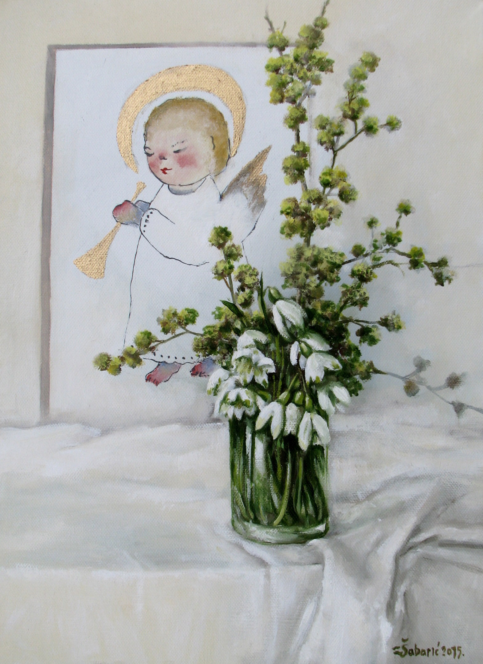 ŽELJKOV ANGELAPRAMALET NAJAVIL 2015. ulje na platnu