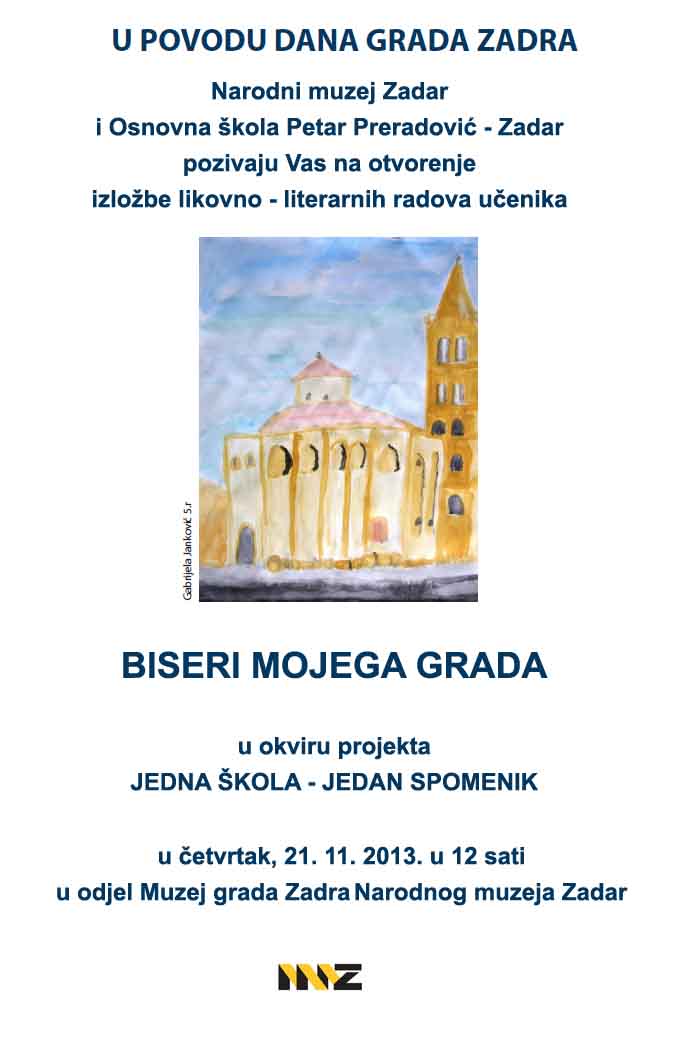 Jedna skola jedan spomenik pozivnica