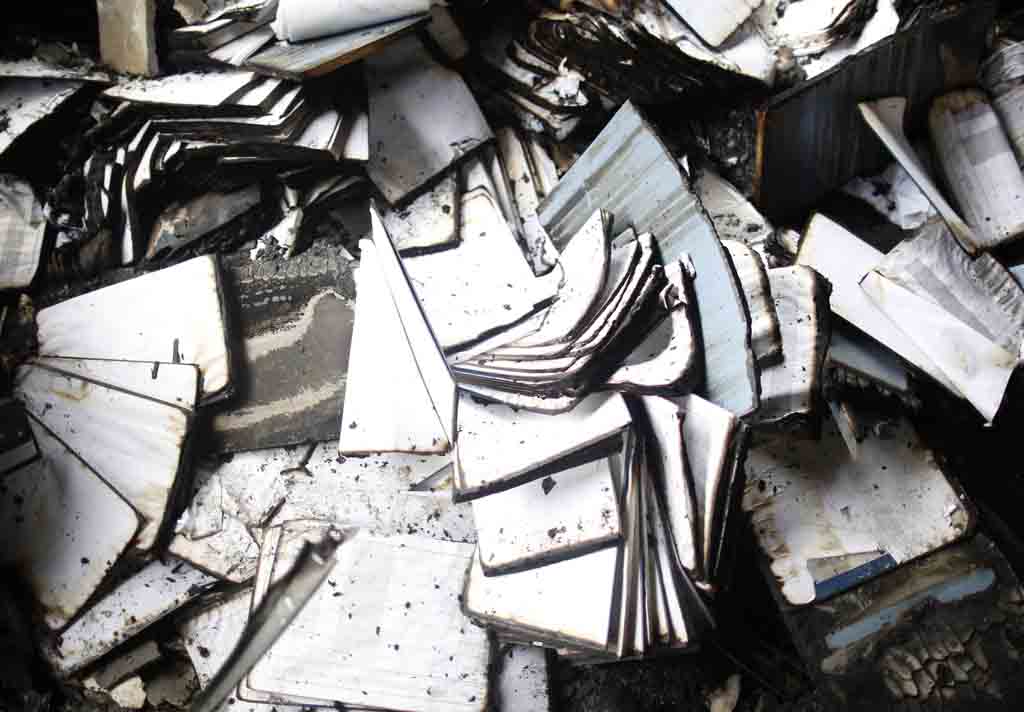 Zapaljeni arhiv u BiH