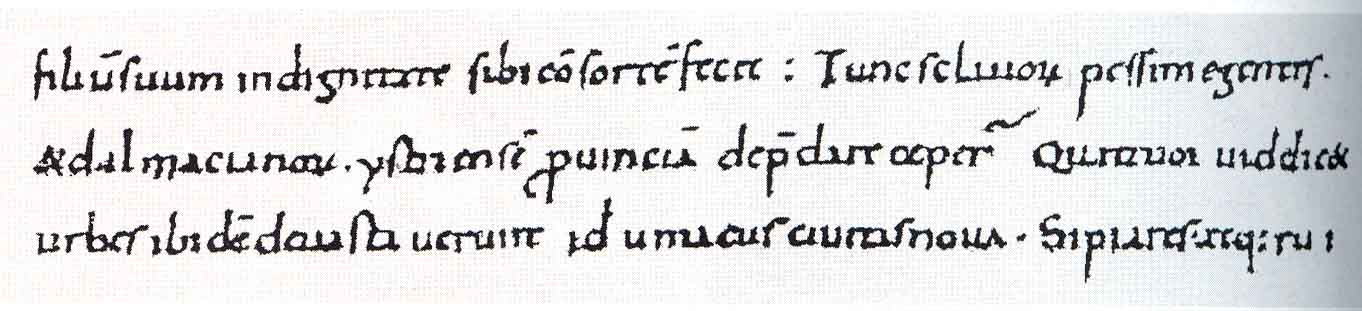 Domagoj zapis Ivana Đakona u kojem se spominje napad Domagojeva brodovlja na istarske gradove