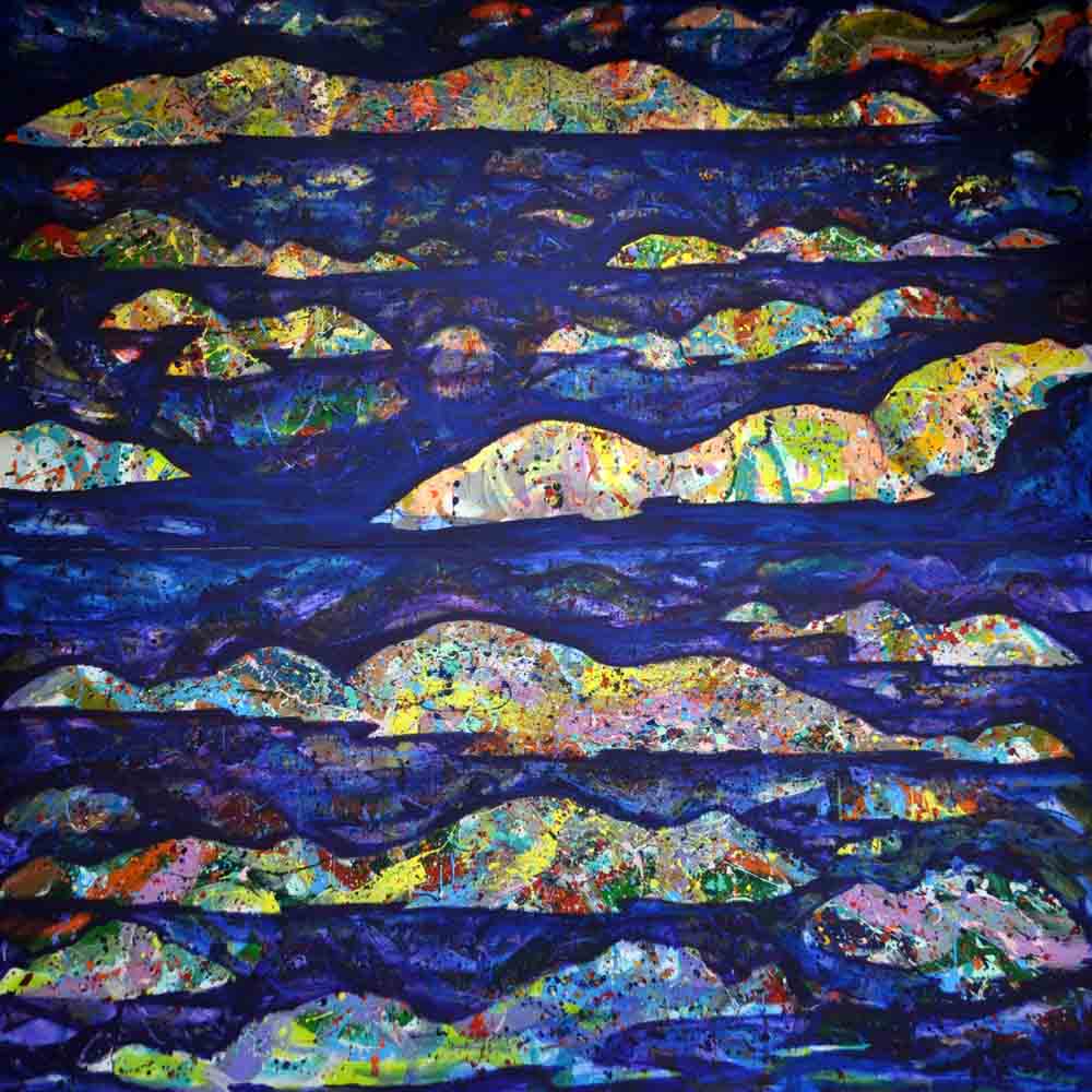 Jadransko čudo 2013 akrilik na platnu 300 x 300 cm