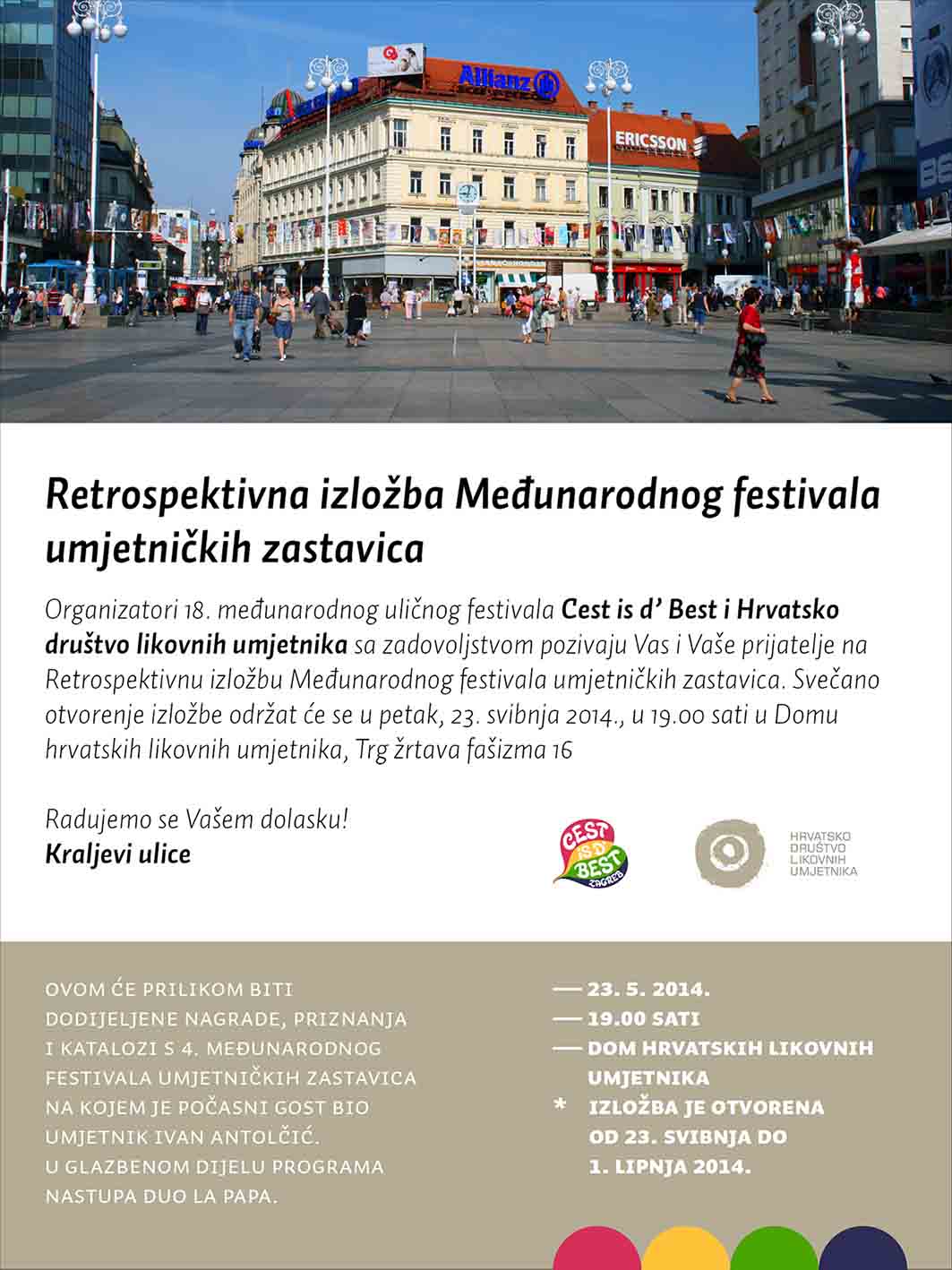 Pozivnica Festival umjetnickih zastavica x