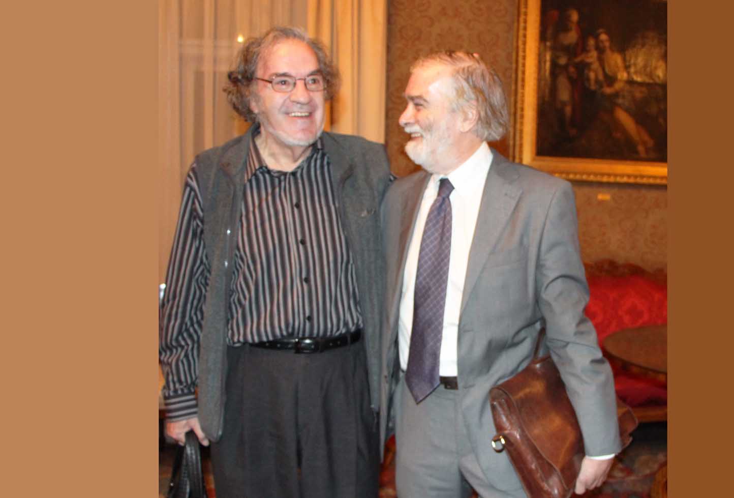 veceras sa akademicima Tonkom Maroevićem i Lukom Paljetkom