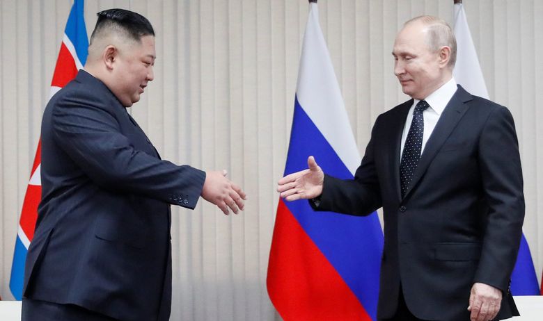 Kim Jong-Un i Vladimir Putin