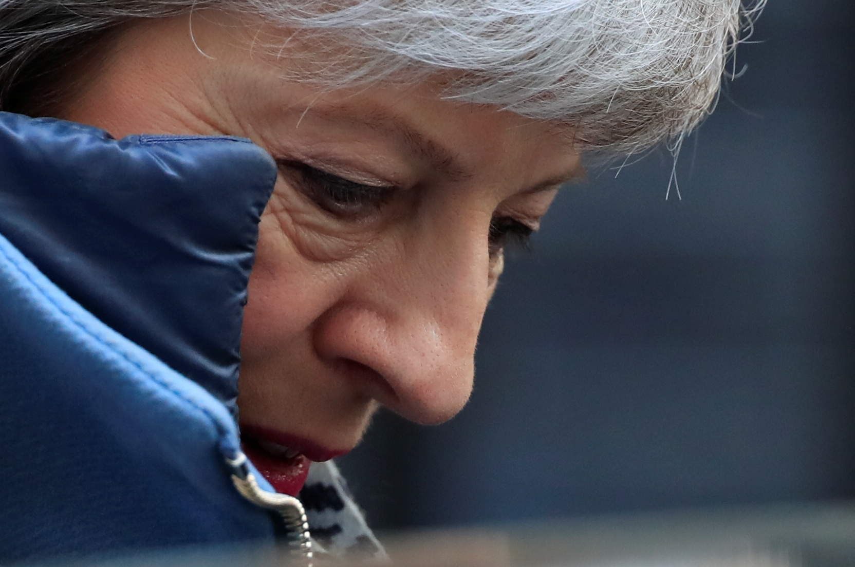 Britain's Prime Minister Theresa May leaves Downing Street in London