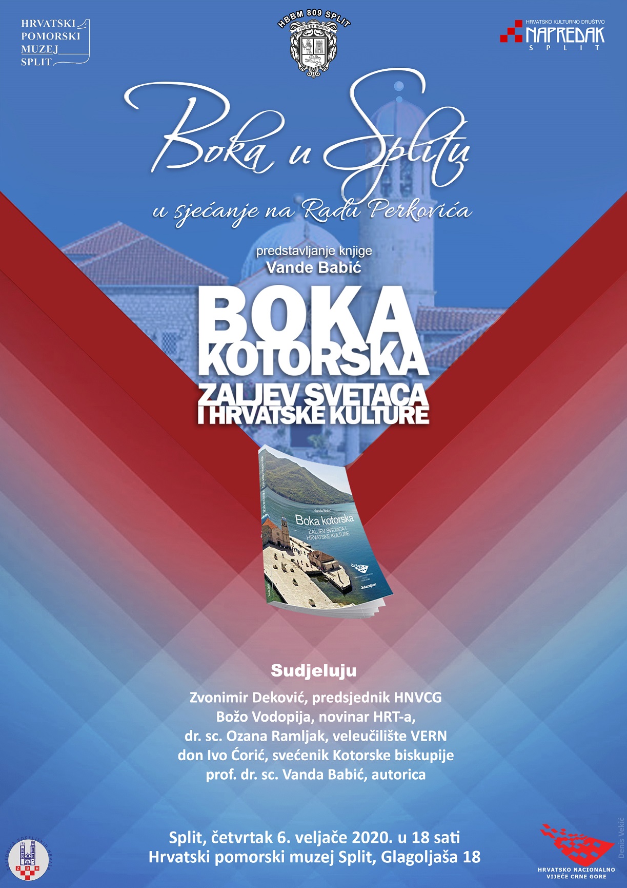 BOKA SPLIT PLAKAT 6-2-2020 Boka kotorska zaljev svetaca i hrvatske kulture