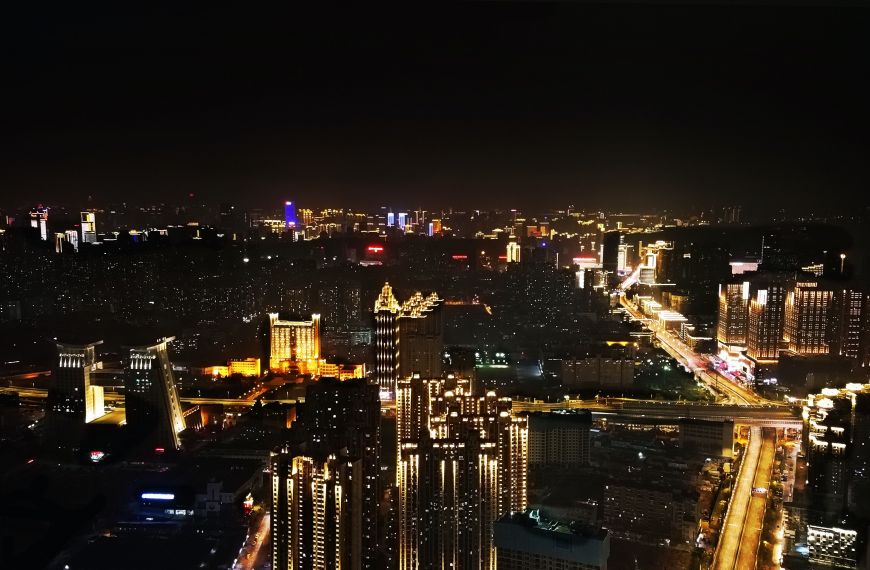 Night at Wuhan, China.Shot on DJI Mavic Mini, Edited using PhotoShop.