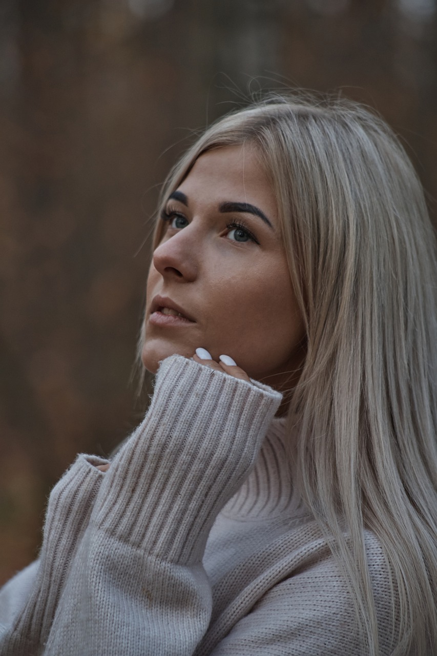 portrait, girl, woman