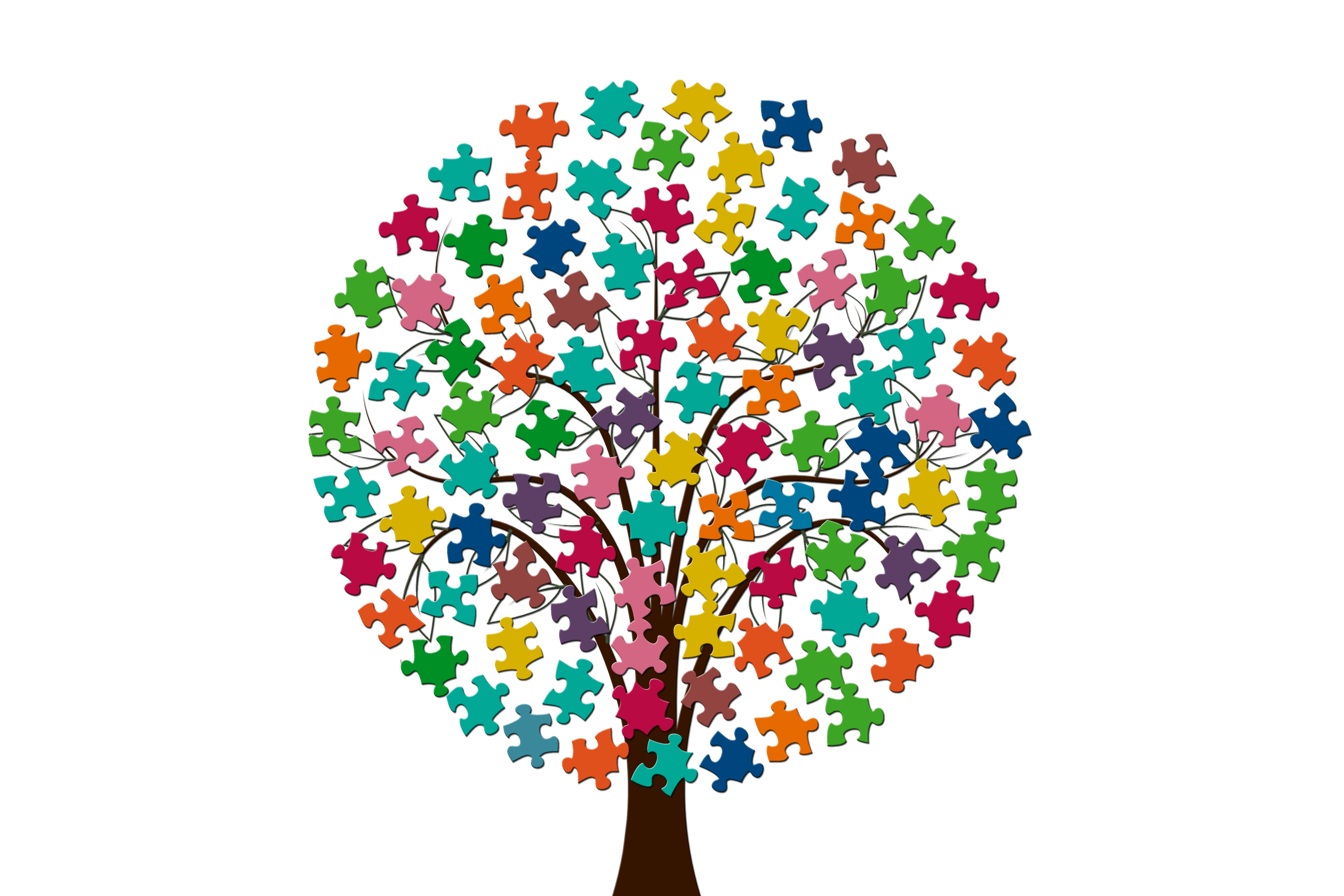 tree, share, pieces of the puzzle