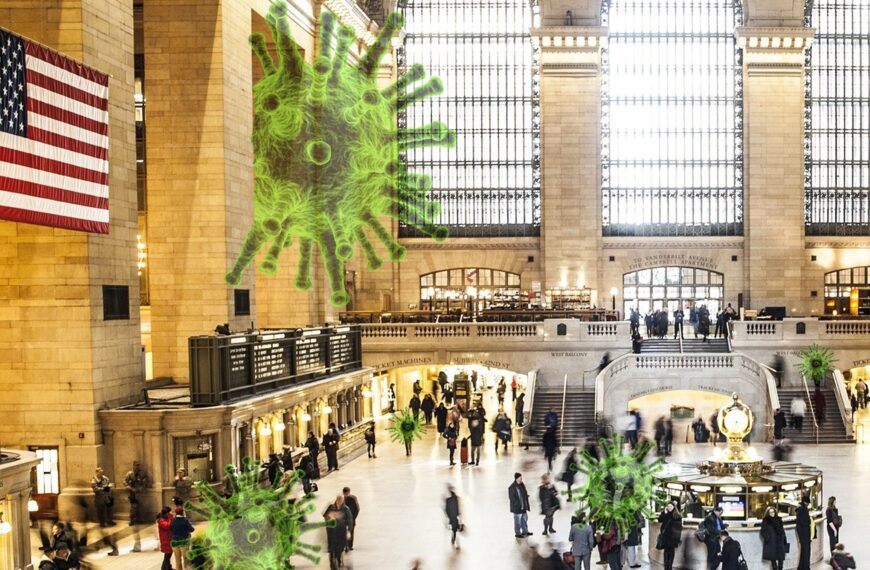 grand central station, corona, virus