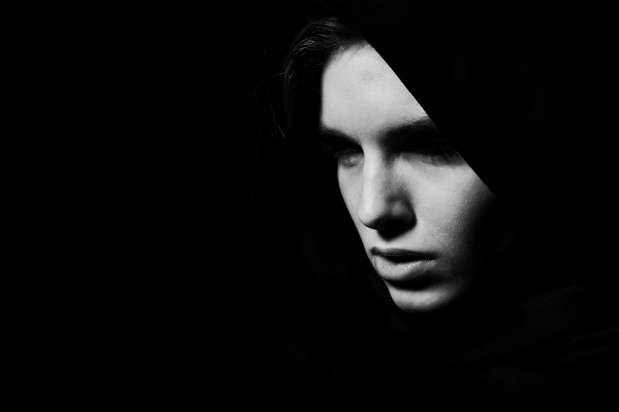model, woman, composition