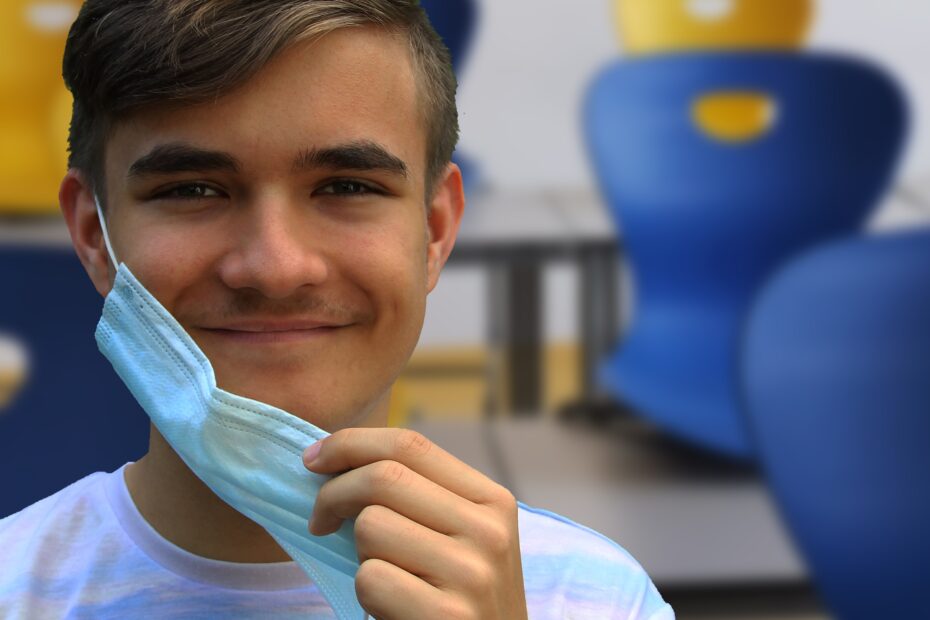 mask, students, school