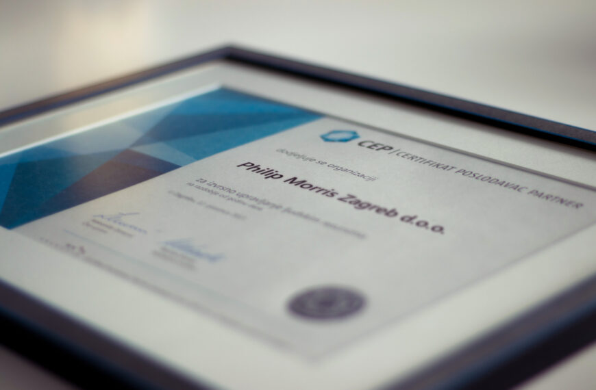 Philip Morris Zagreb šestu godinu zaredom nagrađen certifikatom Poslodavac Partner