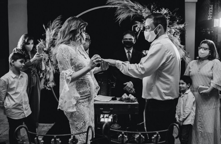 man and woman holding hands