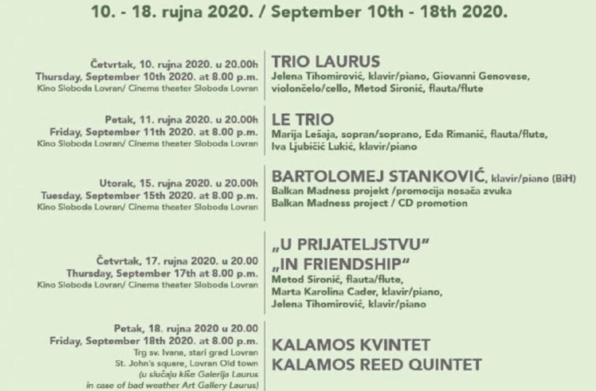 Počinje festival Lovran Classic