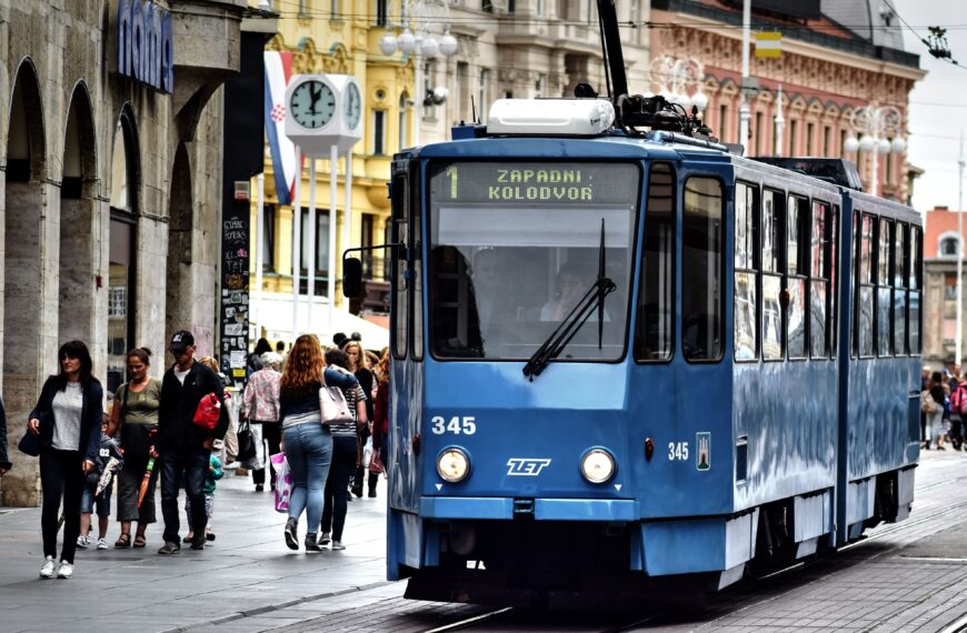 zagreb, tram, city