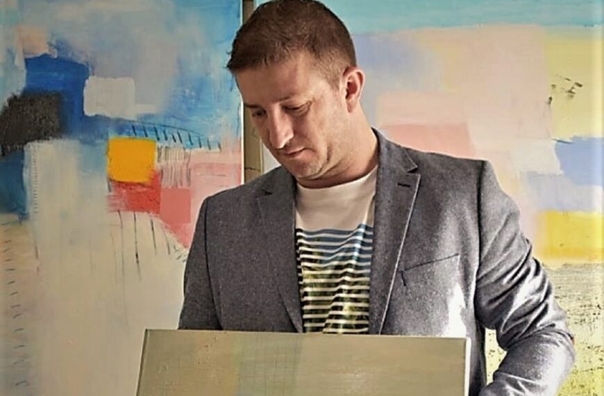 Novi akrili na kružnim formatima na platnu Ranka Ajdinovića