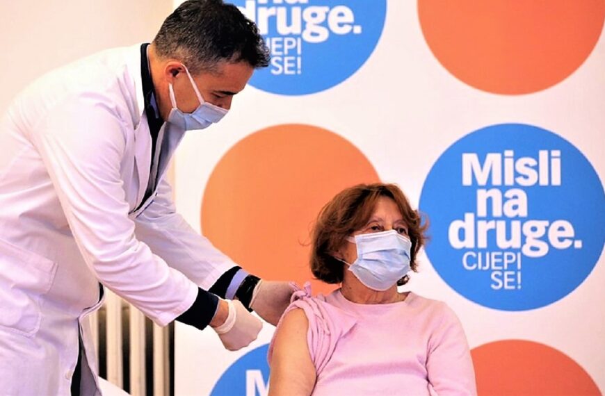 Cijepljena prva žena u Hrvatskoj protiv Covida-19