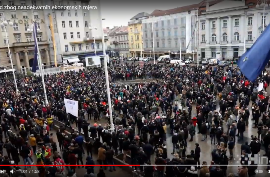 Prosvjed zbog neadekvatnih ekonomskih mjera