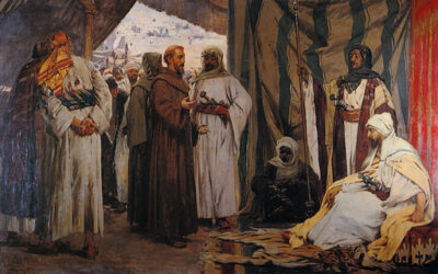 St. Francis In The Paintings Of The Classics Talks To Saladin