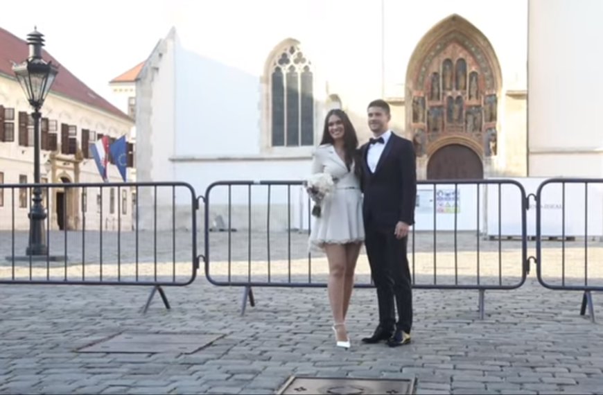 Nogometaš Andrej Kramarić vjenčao se s Mijom Ćurković