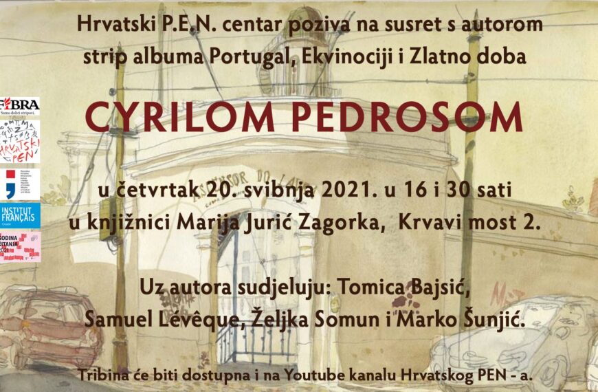 CYRIL PEDROSA u Knjižnici Marije Jurić Zagorke, 20. svibnja