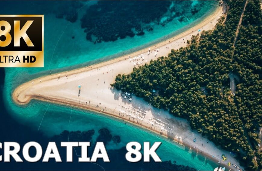 Hrvatska u pedeset nijansi plave boje / 8K HD Drone Video