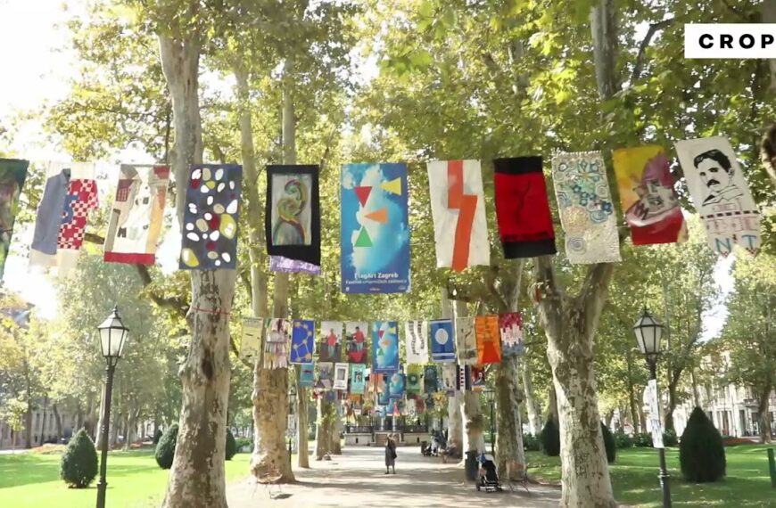 Festival umjetničkih zastavica u centru Zagreba