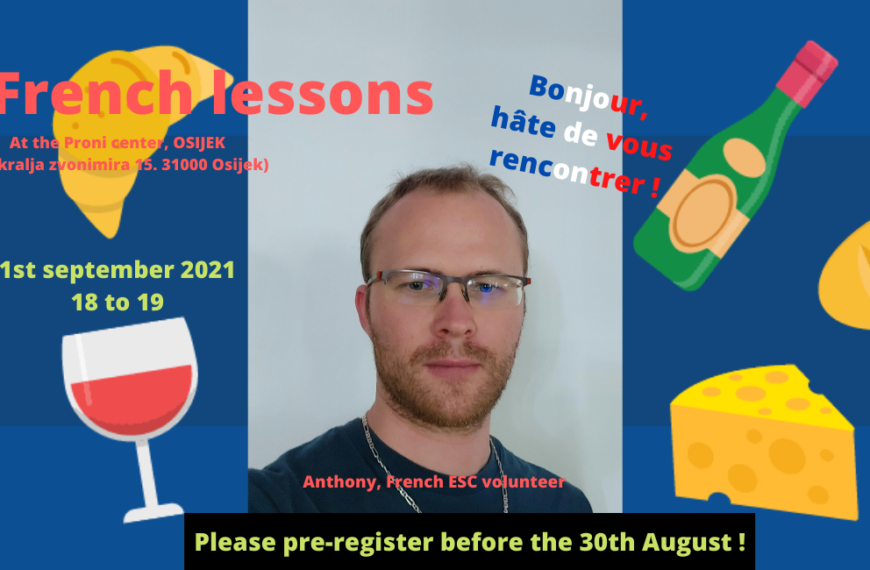 Info-centar za mlade Osijek / Besplatan tečaj francuskog jezika
