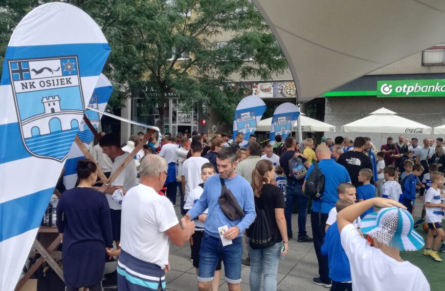 NK Osijek pred derbi sa Dinamom upriličio druženje s navijačima
