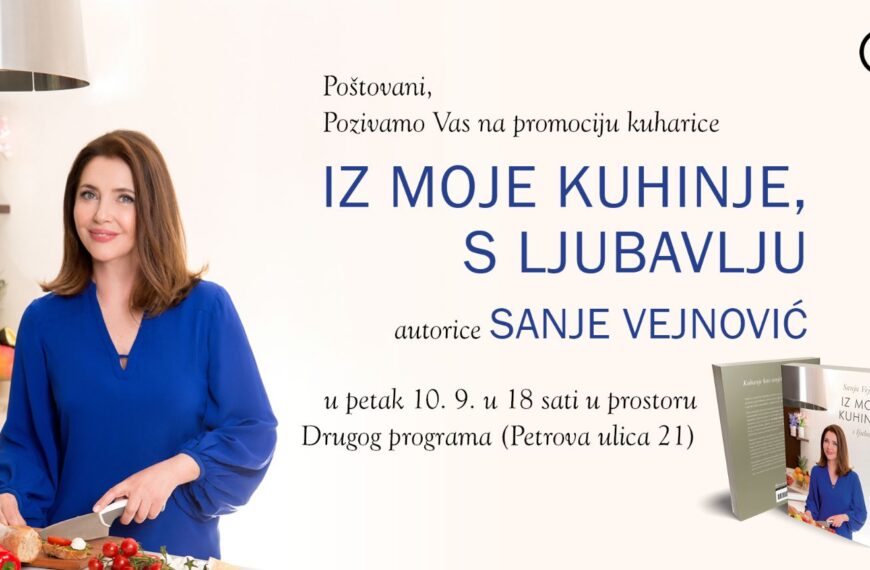 Promocija knjige “Iz moje kuhinje, s ljubavlju” autorice Sanje Vejnović, u petak 10. rujna
