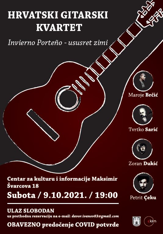 Hrvatski gitarski kvartet_Invierno Porteno_Plakat