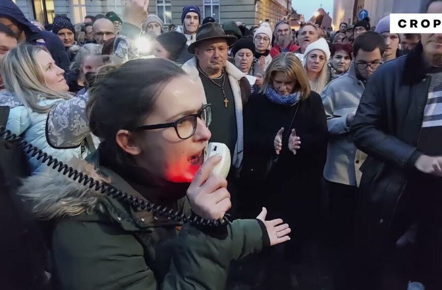Govor majke nakon što je Tihi bijeli marš protiv covid potvrda stigao na Markov trg