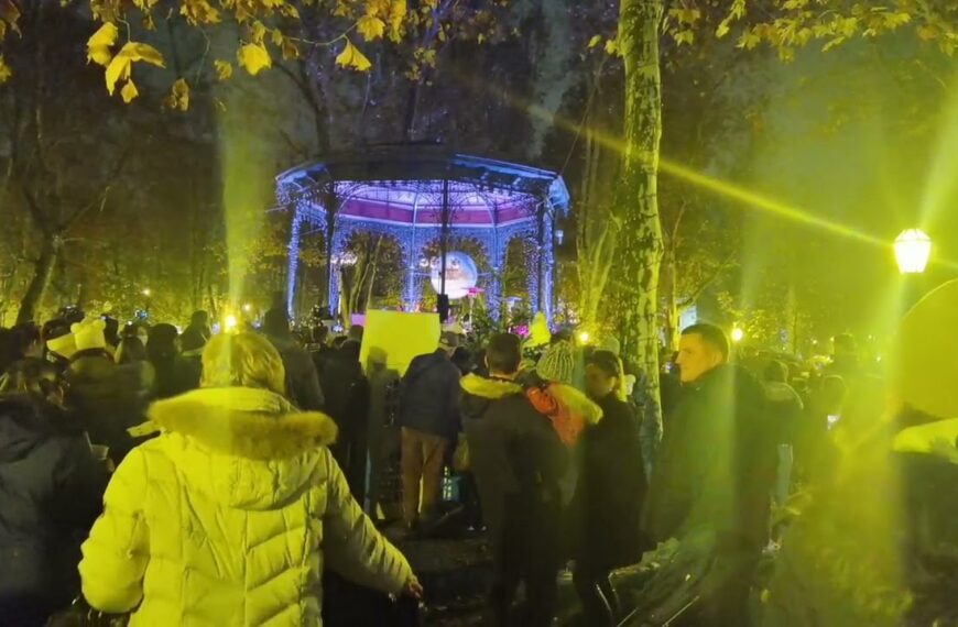 Paljenje lampica na zagrebačkom Zrinjevcu