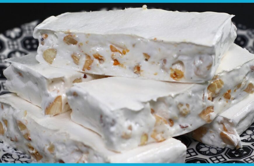 TORRONE BIANCO – Bijeli meki nugat domaći / talijanski recept