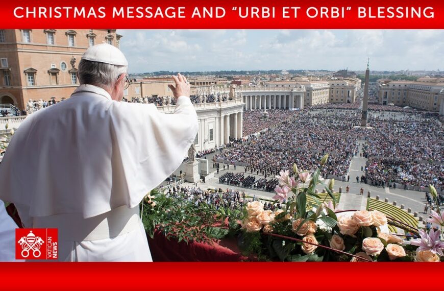 Urbi et orbi – Papa: Dolaskom na svijet Bog je utjelovio put susreta i dijaloga