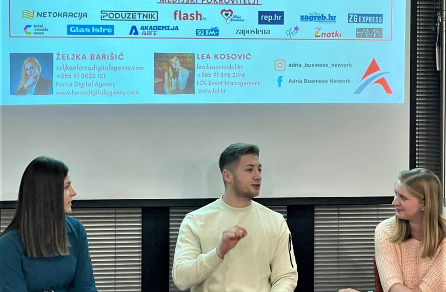 TIKTOKER DARIO MARČAC GOSTOVAO NA ADRIA BUSINESS NETWORKU