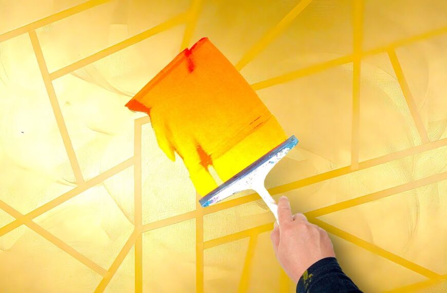 APSTRAKTNO SLIKARSTVO Demo s akrilnom bojom i ljepljivom trakom