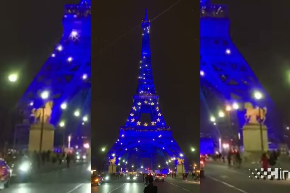Eiffelov toranj u znaku Europske unije