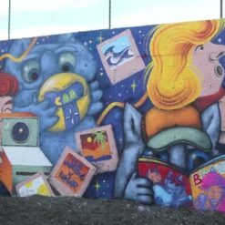 Novi mural u Kustošiji djelo je eminentnih umjetnika Tee Jurišić i Lunara