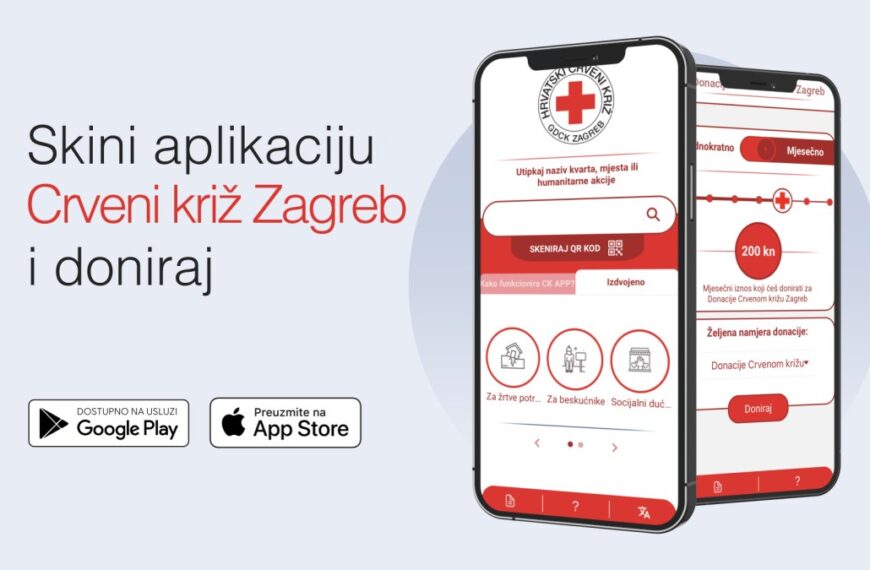 Putem nove aplikacije “Crveni križ Zagreb” pomognite potrebitima