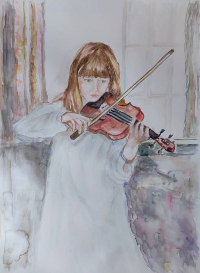 Branka Vrbanić, Djevojčica sa violinom