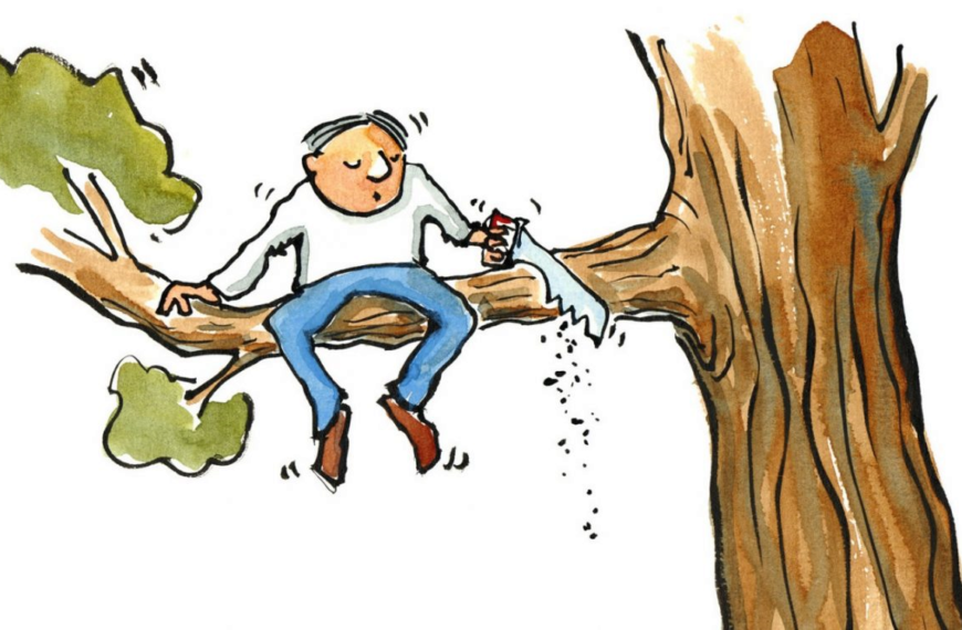 Pohlepni ljudi pile granu na kojoj sjede