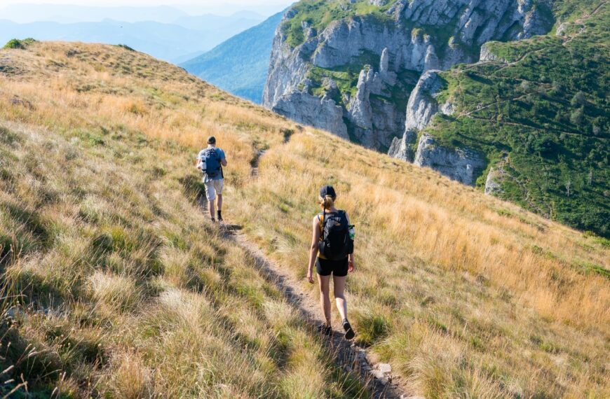 2 people walking on green grass field during daytime