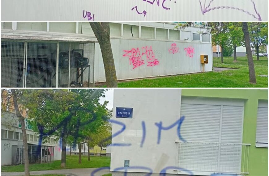 S vremena na vrijeme, osvane primitivna i maloumna nacionalistička škrabotina